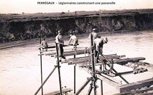 1782- Perregaux - Legionnaires construisant une passerelle
